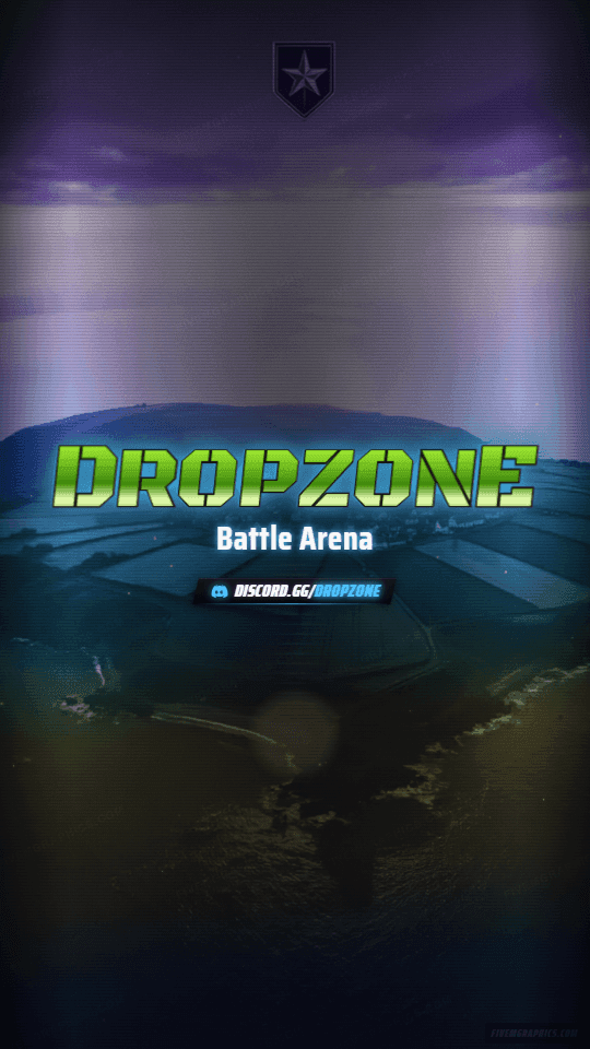 Battle Drop Grunge: a grunge battle drop scene laid out as a 1080 by 1920 vertical story for TikTok, with the server name across the middle and the invite on the ribbon.