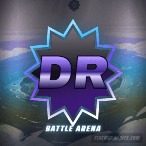 Battle Drop Painted: a painted battle drop scene laid out as a 300 by 300 Discord profile picture for Discord, with the server name across the middle and the invite on the ribbon.
