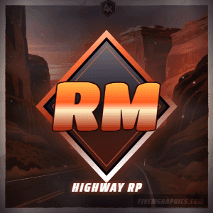 Canyon Highway Painted: a painted canyon highway scene laid out as a 300 by 300 Discord profile picture for Discord, with the server name across the middle and the invite on the ribbon.