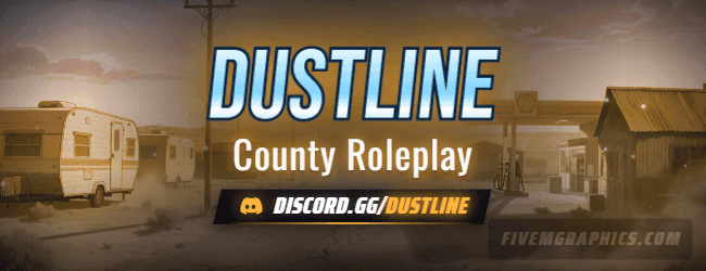Desert Trailer Anime: a anime desert trailer scene laid out as a 650 by 250 forum signature for forums, with the server name across the middle and the invite on the ribbon.