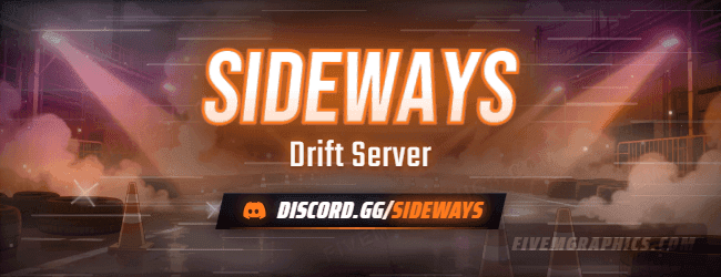 Drift Night Anime: a anime drift night scene laid out as a 650 by 250 forum signature for forums, with the server name across the middle and the invite on the ribbon.