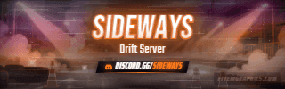 Drift Night Anime: a anime drift night scene laid out as a 320 by 100 Twitch panel for Twitch, with the server name across the middle and the invite on the ribbon.