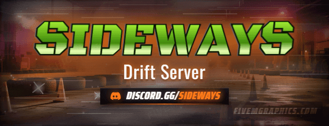 Drift Night Grunge: a grunge drift night scene laid out as a 650 by 250 forum signature for forums, with the server name across the middle and the invite on the ribbon.