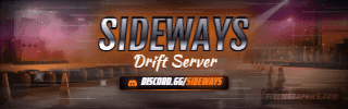 Drift Night Photoreal: a photoreal drift night scene laid out as a 320 by 100 Twitch panel for Twitch, with the server name across the middle and the invite on the ribbon.