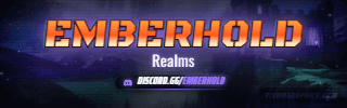 High Fantasy Grunge: a grunge high fantasy scene laid out as a 320 by 100 Twitch panel for Twitch, with the server name across the middle and the invite on the ribbon.