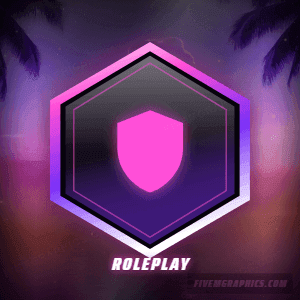 Neon Shore Photoreal: a photoreal neon shore scene laid out as a 300 by 300 Discord profile picture for Discord, with the server name across the middle and the invite on the ribbon.