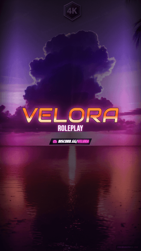 Neon Shore Grunge: a grunge neon shore scene laid out as a 1080 by 1920 vertical story for TikTok, with the server name across the middle and the invite on the ribbon.