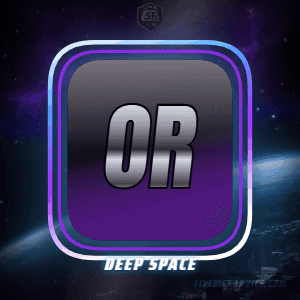 Space Orbit Photoreal: a photoreal space orbit scene laid out as a 300 by 300 Discord profile picture for Discord, with the server name across the middle and the invite on the ribbon.