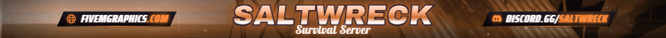 Survival Camp Painted: a painted survival camp scene laid out as a 1865 by 108 FiveM info banner for FiveM, with the server name across the middle and the invite on the ribbon.