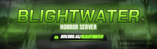 Toxic Swamp Anime: a anime toxic swamp scene laid out as a 320 by 100 Twitch panel for Twitch, with the server name across the middle and the invite on the ribbon.