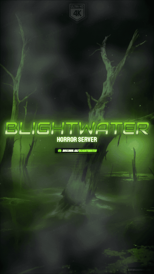 Toxic Swamp Grunge: a grunge toxic swamp scene laid out as a 1080 by 1920 vertical story for TikTok, with the server name across the middle and the invite on the ribbon.