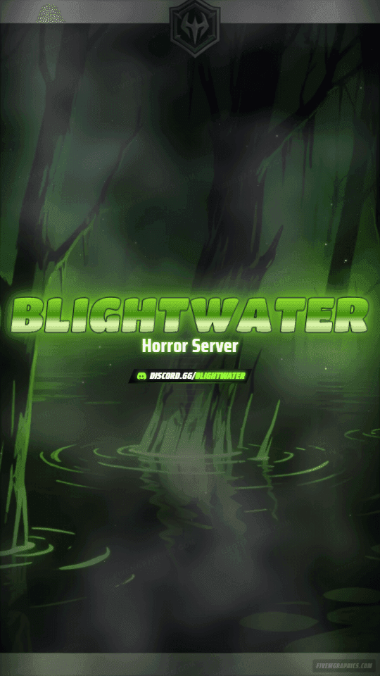 Toxic Swamp Painted: a painted toxic swamp scene laid out as a 1080 by 1920 vertical story for TikTok, with the server name across the middle and the invite on the ribbon.