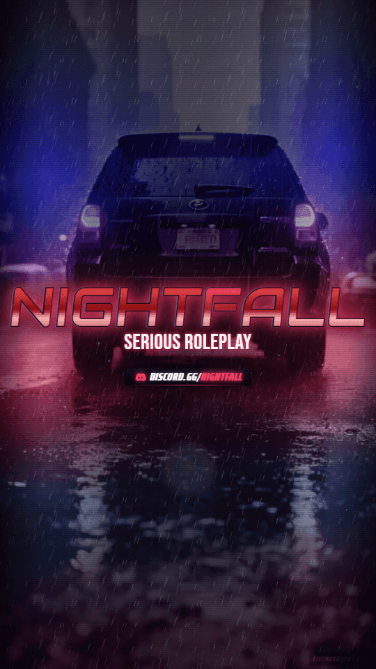 Wet Asphalt Grunge: a grunge wet asphalt scene laid out as a 1080 by 1920 vertical story for TikTok, with the server name across the middle and the invite on the ribbon.