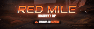Canyon Highway Grunge: a grunge canyon highway scene laid out as a 320 by 100 Twitch panel for Twitch, with the server name across the middle and the invite on the ribbon.